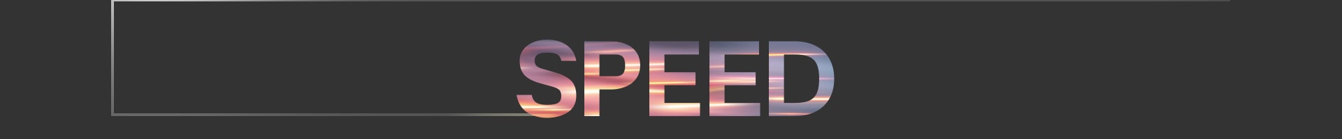 La palabra 'DISPLAY' en letras grandes degradadas centradas en un fondo oscuro con un cuadro delgado delineado que se extiende desde la izquierda.