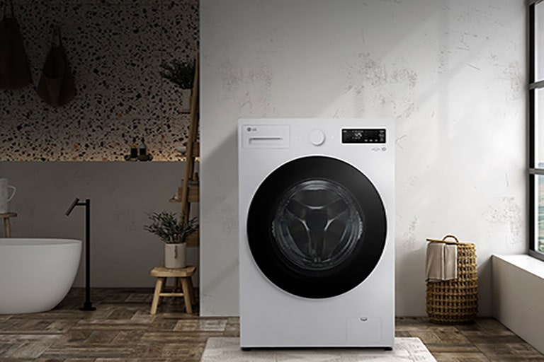 Muestra la imagen del interior de la lavadora.