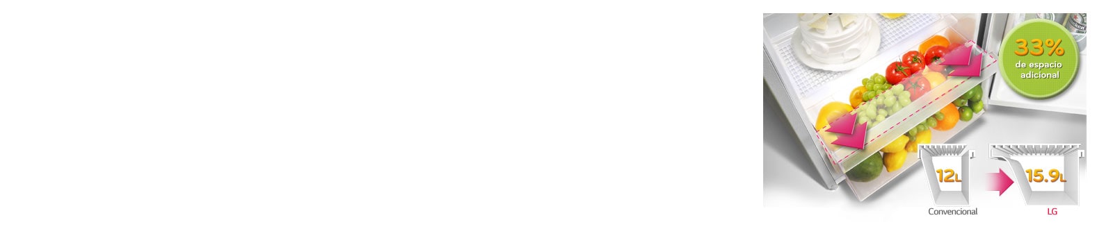 Amplio cajón de vegetales1