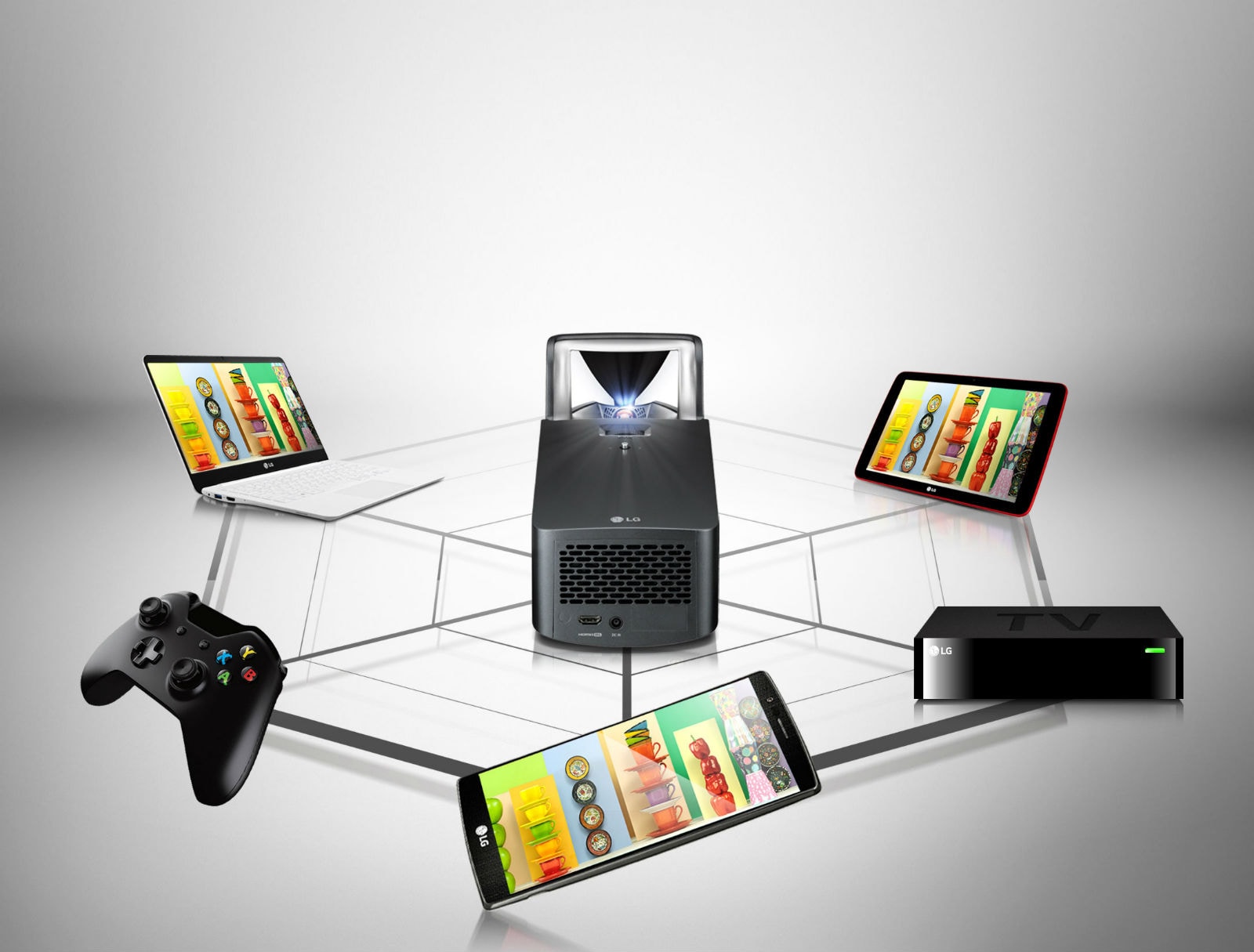 Un proyector siempre conectado<br>1