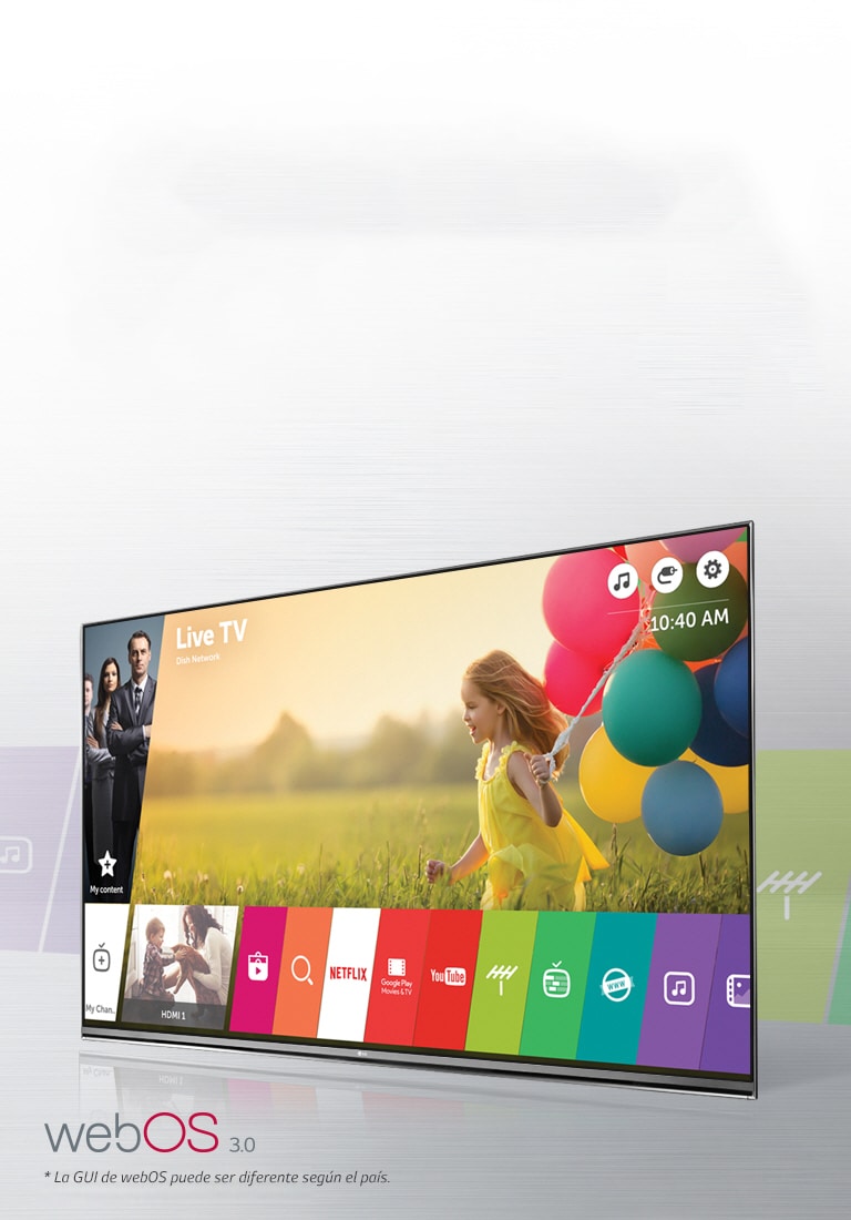 webOS 3.0<sup>1</sup>2