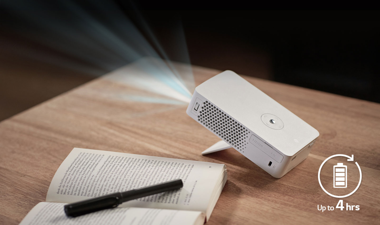 Batería incorporada que dura hasta 4 horas1