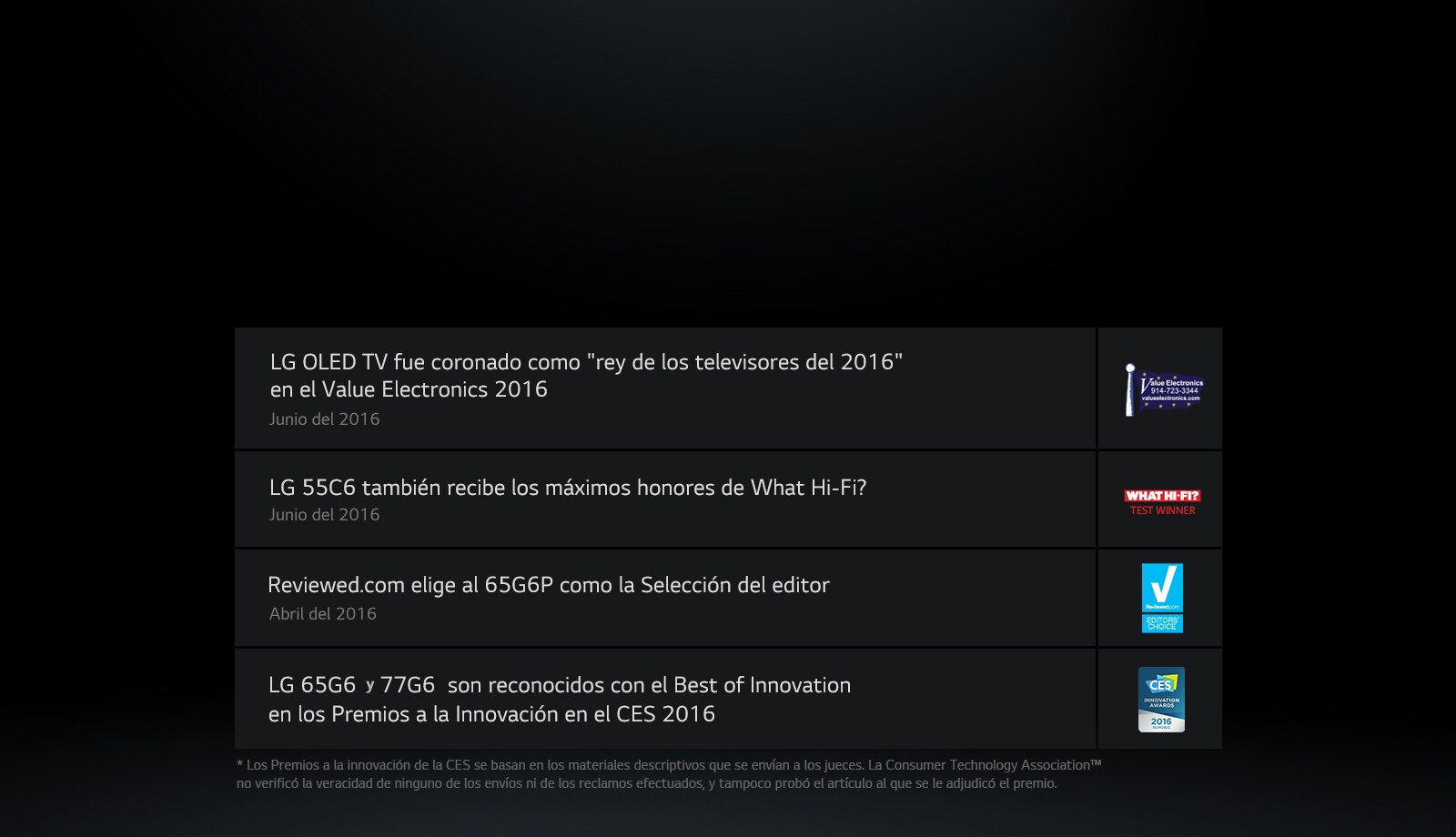 LG OLED TV sigue acumulando premios y galardones1