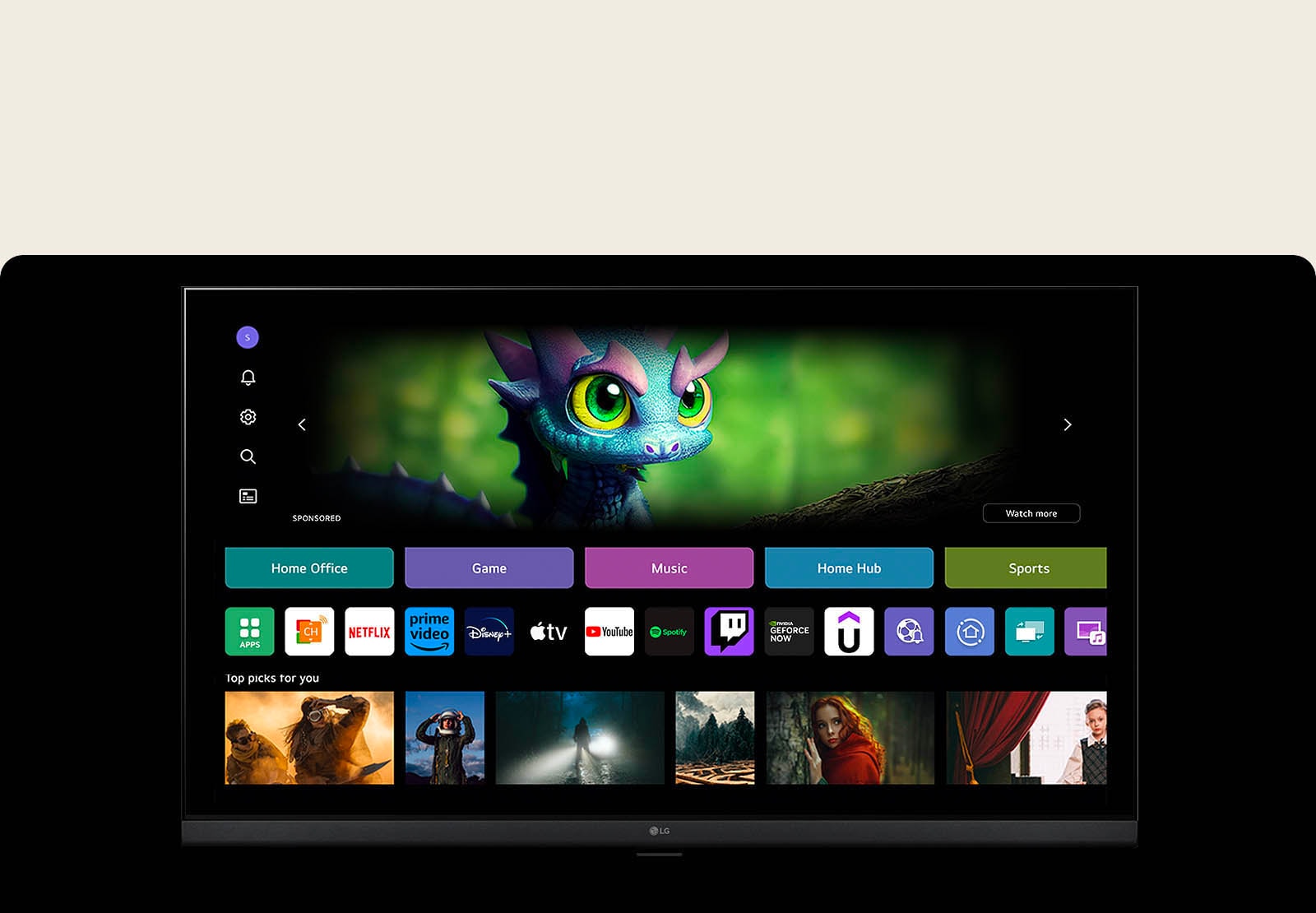 Explora un centro de TV que es todo tuyo									5