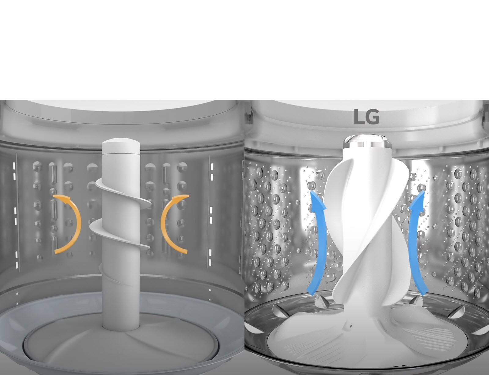 Dos videos muestran el agitador: uno en amarillo y otro en azul, con controles y un carrusel de imágenes.