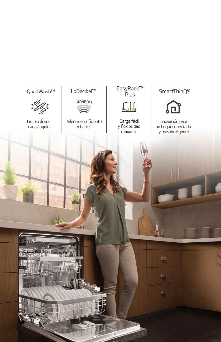 Cuatro razones para comprar un Lavavajillas LG2