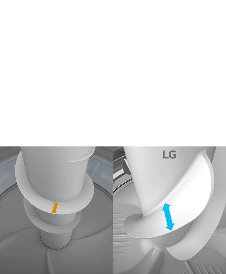 Dos videos muestran el agitador: uno en amarillo y otro en azul, con controles y un carrusel de imágenes.