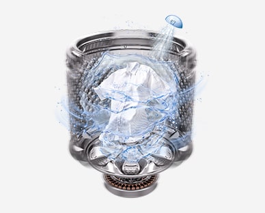 Imagen de JetSpray rociando chorros de agua para un enjuague rápido	