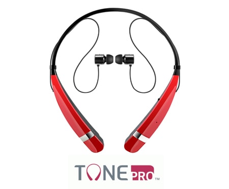 LG Tone Pro II HBS 760 con bluetooth y auriculares estéreos, HBS 760 ROJO