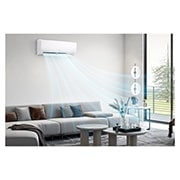 LG Aire Acondicionado LG DUALCOOL Inverter, 18,000 BTU/h, Solo Frío, 220V, Compresor Dual Inverter con 10 años de garantía, Pre Filtro, Recubrimiento Gold Fin™ en la condensadora., life style one, VX182C1, thumbnail 14