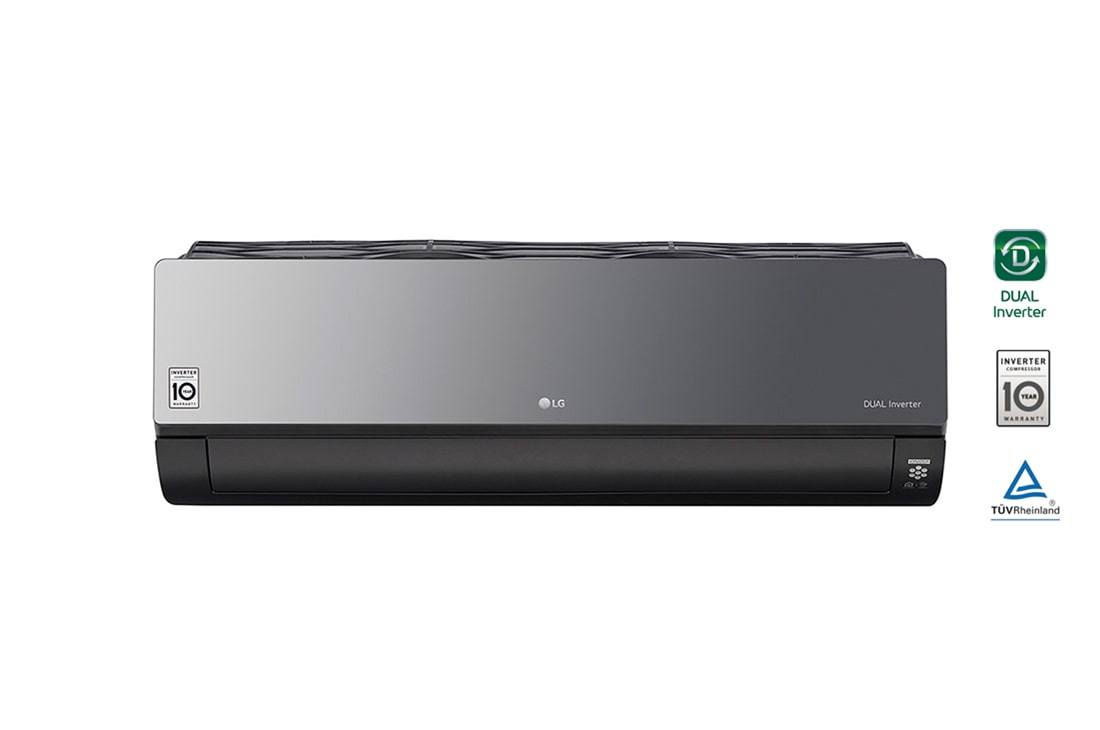 LG Aire Acondicionado Split ARTCOOL Dual Inverter 18,000 BTU Smart ThinQ WiFi Ionizer 220v, front view, VR182C7