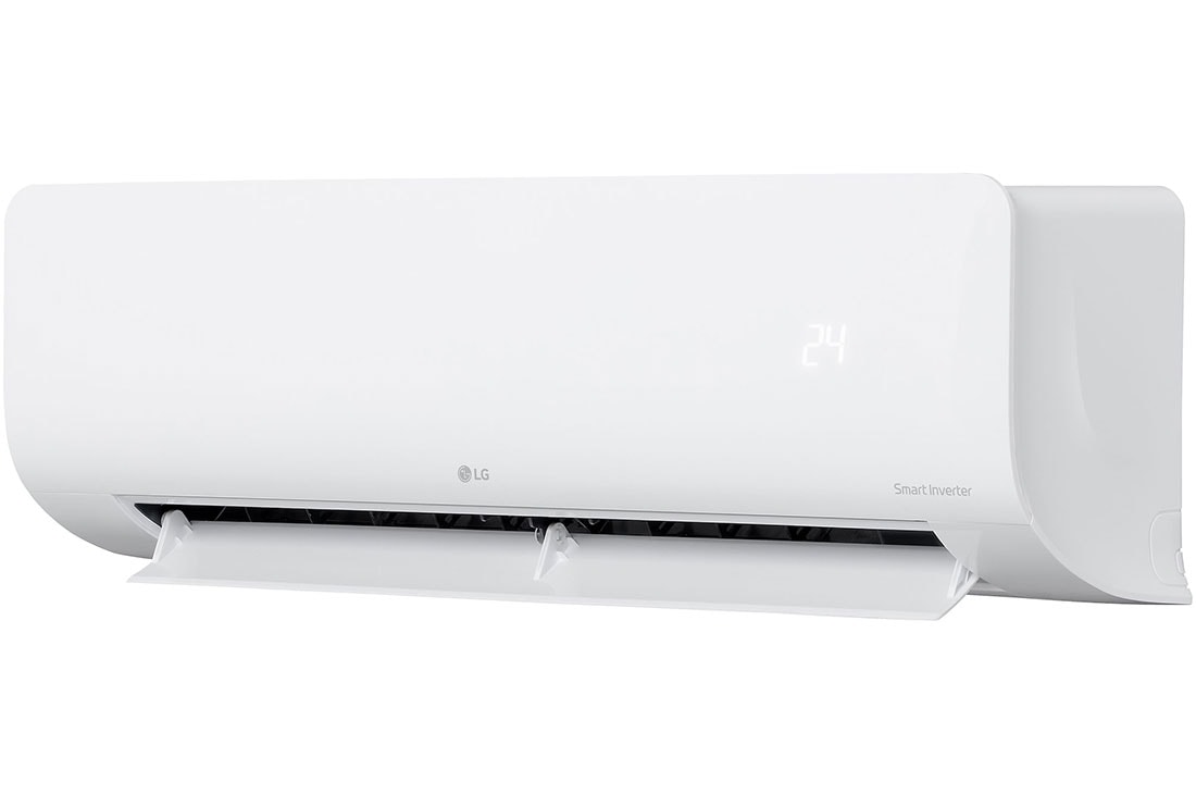 LG Aire acondicionado LG Split Inverter de 24000 BTU, left side view with front opened, VK242C31, thumbnail 7
