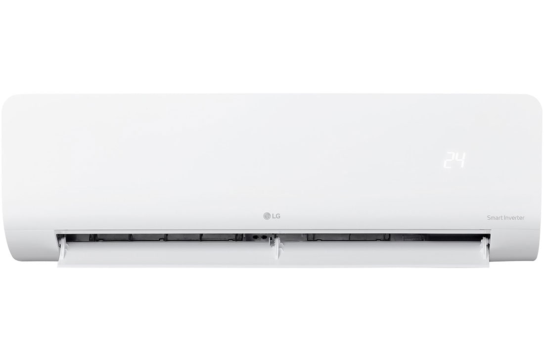 LG Aire acondicionado LG Split Inverter de 12000 BTU / 110V, front view with front opened, VK121C31, thumbnail 3