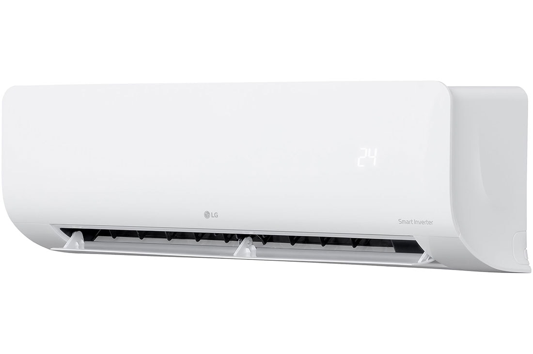 LG Aire acondicionado LG Split Inverter de 12000 BTU / 110V, left side view with front opened, VK121C31, thumbnail 6
