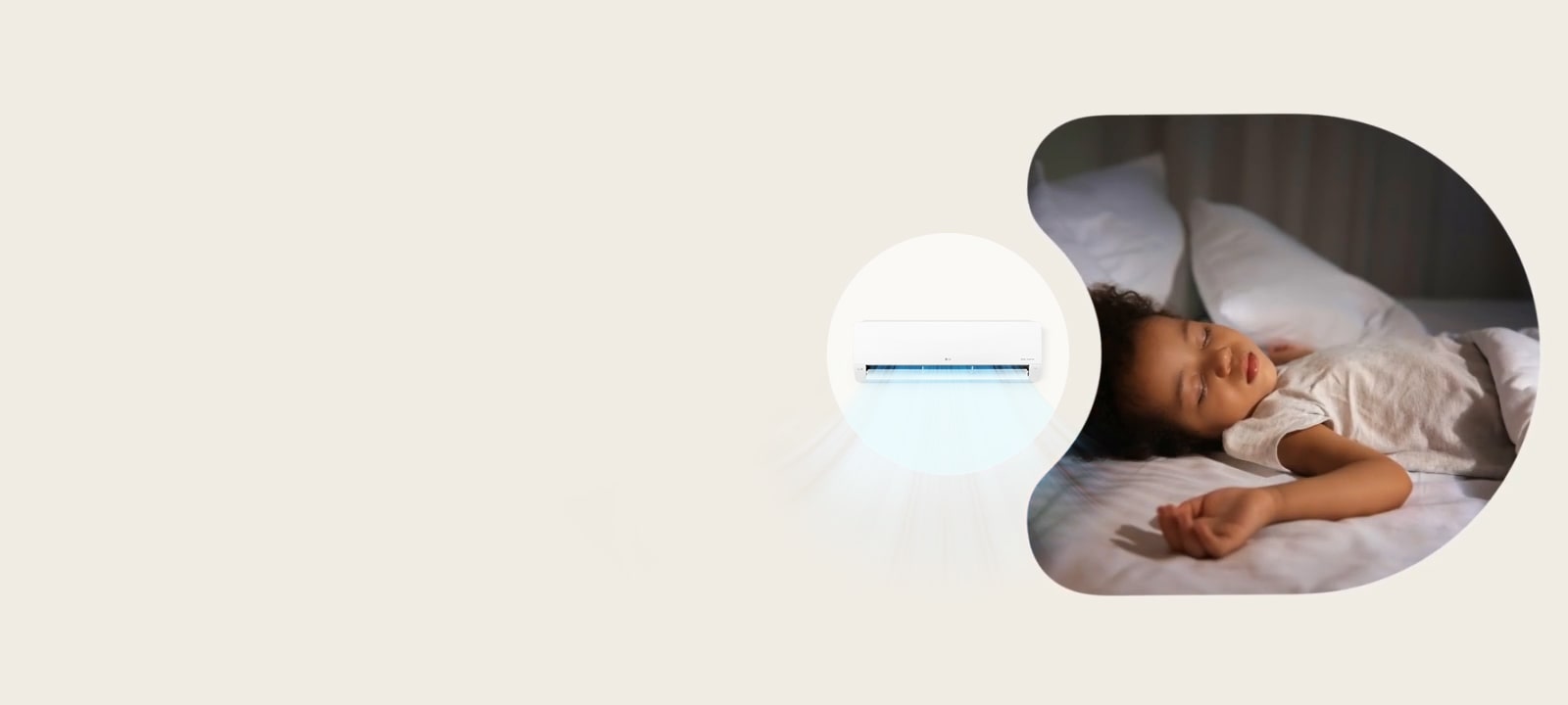 Video que explica el aire acondicionado que proporciona un enfriamiento silencioso para un sueño confortable