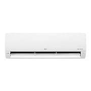 LG Aire acondicionado DUAL  Inverter  de 18,000 BTU - VM182C31, Front view of LG DUAL Inverter air conditioner with open lower vane, VM182C31, thumbnail 2