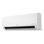 LG Aire acondicionado DUAL Inverter  12,000 BTU - VM122C31, Right perspective view of LG DUAL Inverter air conditioner with open lower vane, VM122C31, thumbnail 5