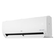 LG Aire acondicionado DUAL Inverter  12,000 BTU - VM122C31, Right perspective view of LG DUAL Inverter air conditioner with lower vane angled downward, VM122C31, thumbnail 6