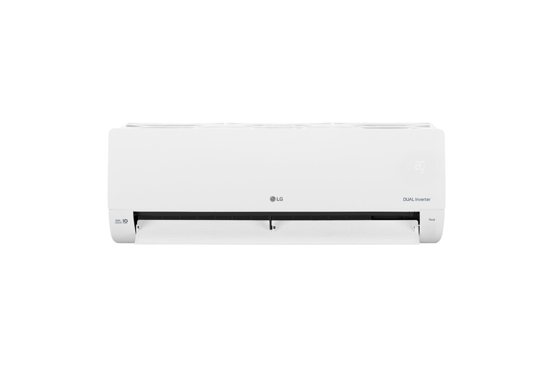 LG Aire acondicionado DUAL Inverter  12,000 BTU - VM122C31, Front view of LG DUAL Inverter air conditioner with lower vane open, VM122C31, thumbnail 3