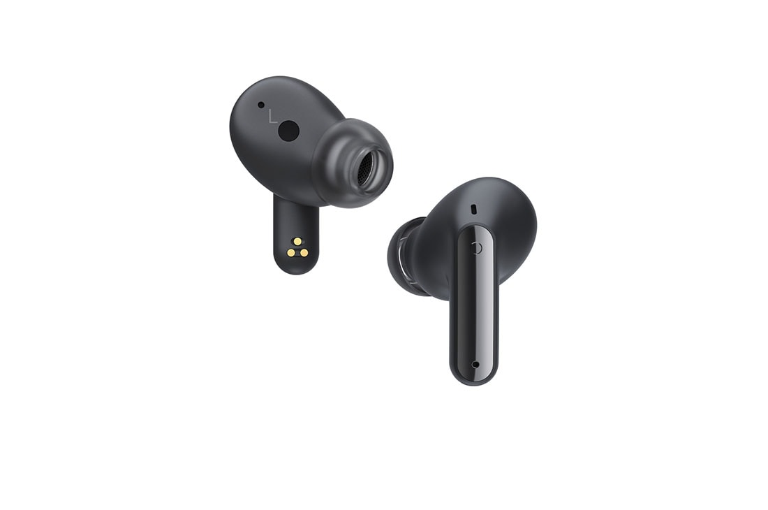 LG Auriculares True Wireless Bluetooth 5.2 con cancelación de ruido y autolimpieza, Vista frontal de dos auriculares LG TONE Free, el uno junto al otro, TONE-FP8, thumbnail 5