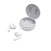 LG Auriculares True Wireless Bluetooth 5.2 con cancelación de ruido y autolimpieza, La base está abierta y la iluminación ambiental está encendida en una vista lateral inclinada de 15 grados., TONE-FP8W, thumbnail 13