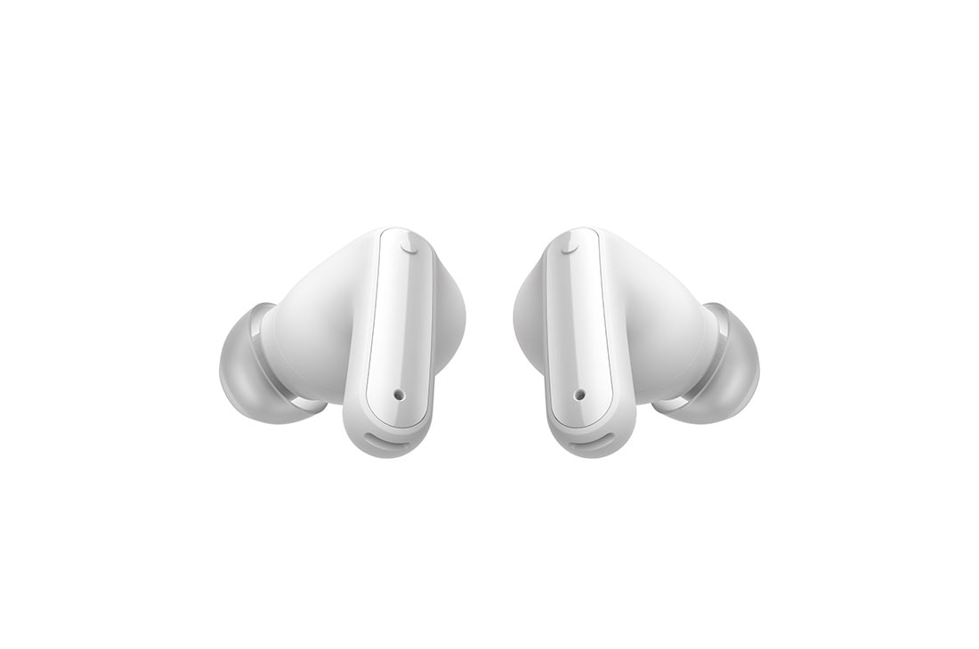 LG Auriculares True Wireless Bluetooth 5.2 con cancelación de ruido y conversor inalámbrico, Vista angulada 45º de dos auriculares LG TONE Free, el uno junto al otro, TONE-FP9W, thumbnail 8