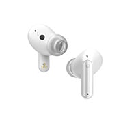 LG Auriculares True Wireless Bluetooth 5.2 con cancelación de ruido y conversor inalámbrico, Vista frontal de dos auriculares LG TONE Free, el uno junto al otro, TONE-FP9W, thumbnail 5