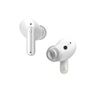 LG Auriculares True Wireless Bluetooth 5.2 con cancelación de ruido y conversor inalámbrico, Vista angulada de dos auriculares LG TONE Free, el uno junto al otro, TONE-FP9W, thumbnail 6