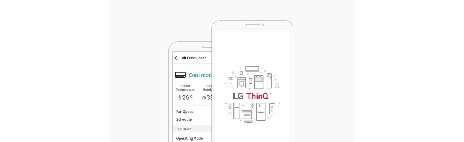 LG ThinQ™ application allows users to conveniently monitor and control their air conditioners