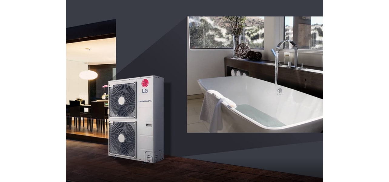 Product image of Therma V and a hot tub.