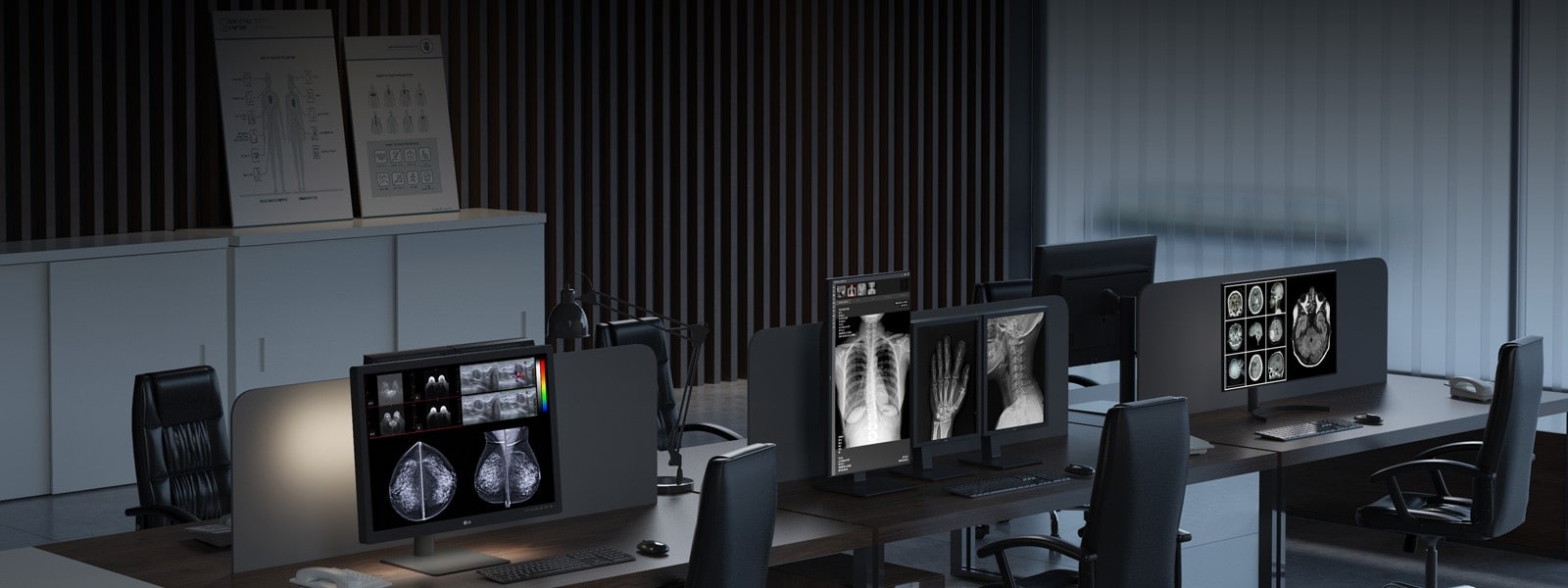 digital showroom where medical displays can be seen