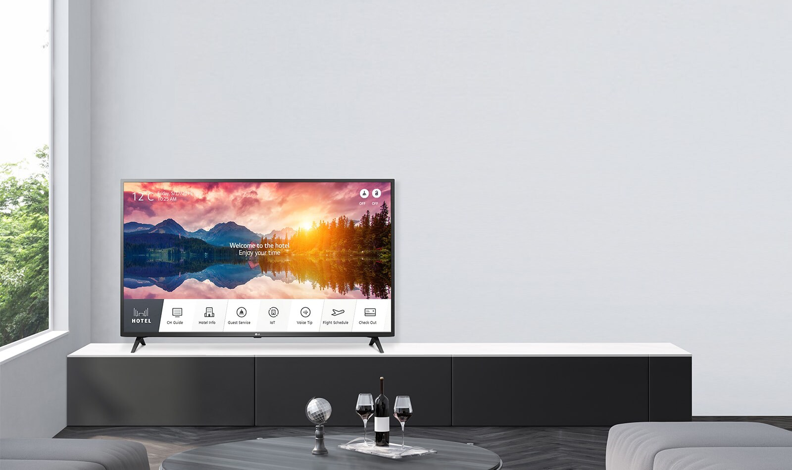 El televisor inteligente para hoteles de LG con una gestión de contenido eficaz