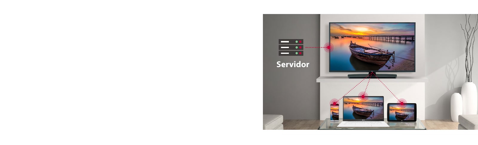 Con la función SoftAP del televisor, conecta otros dispositivos como teléfonos móviles, portátiles y tablets.