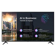 LG UHD TV Signage PK640S: señalización profesional 4K con gestión inteligente y gran durabilidad, Vista frontal con imagen incrustada, 65PK640S0UB, thumbnail 1
