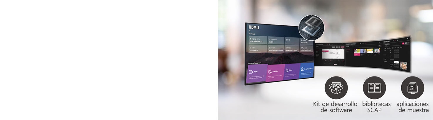 A number of tasks that can be done simultaneously are easily arranged through the webOS platform.