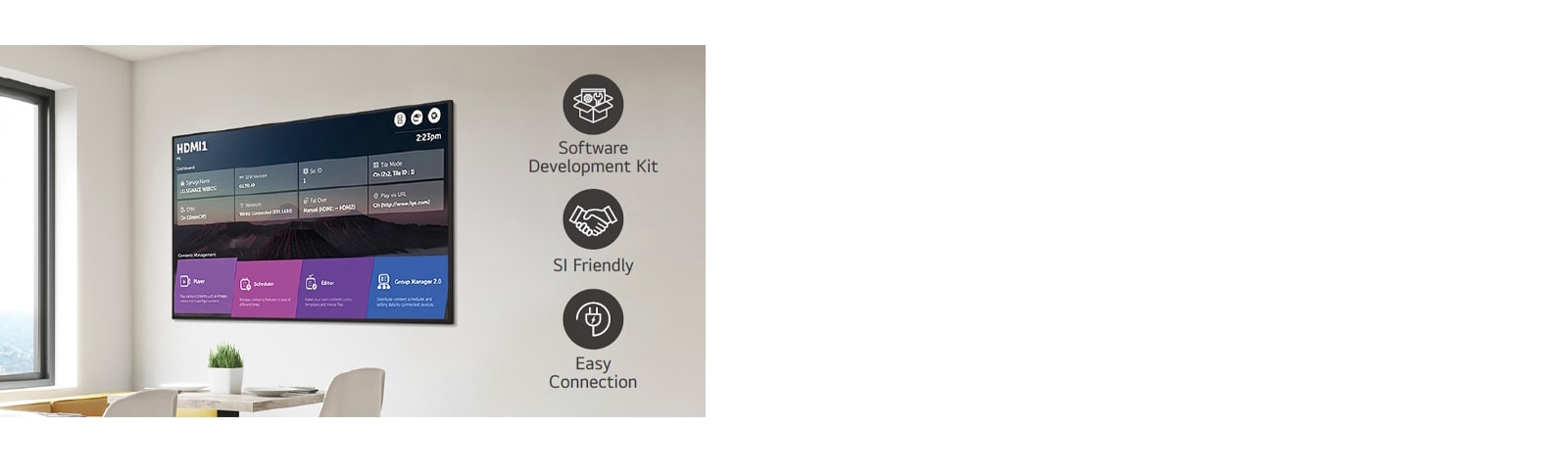 A number of tasks can be done at the same time with the intuitive GUI.