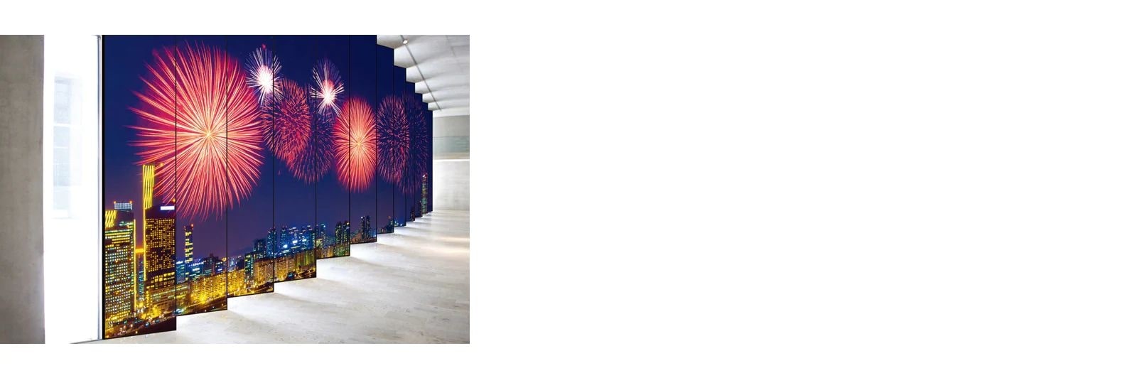 Escena de mosaico con vista inmersiva