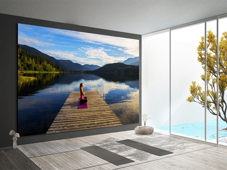 LG LED Display Workout Room