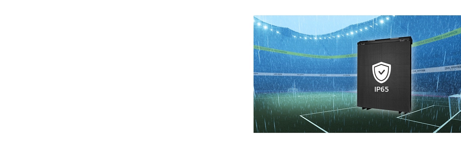 El gabinete con certificación IP65 permite que la serie GREF funcione bien incluso en climas lluviosos.