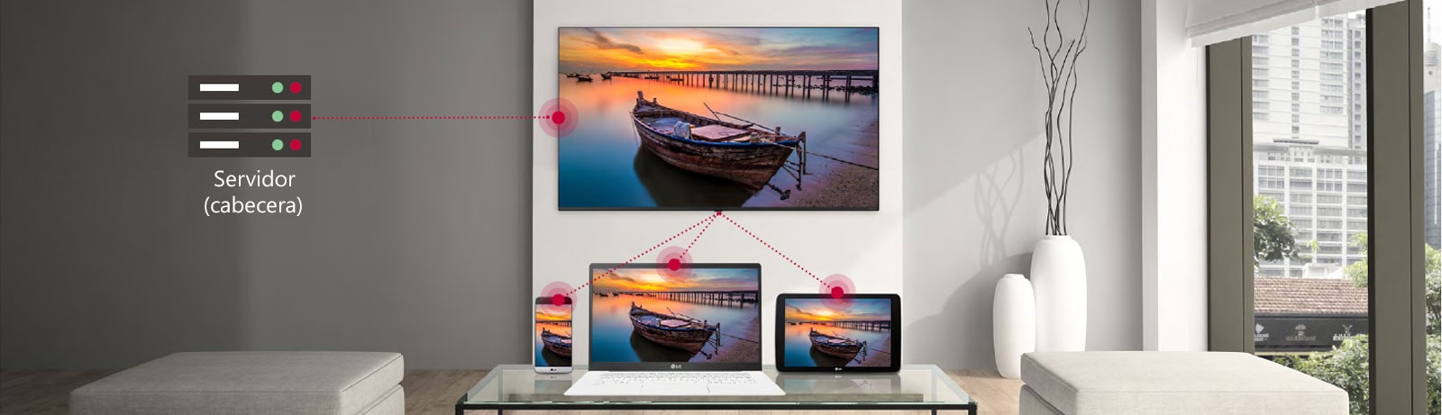 El televisor da la función SoftAP, que es una función Wi-Fi "virtual", a otros televisores., to other TVs.