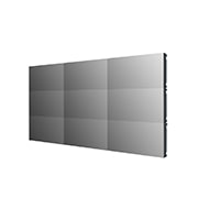 LG Video Wall con Bisel Uniforme 55'' 700 nits FHD 0.44mm, Vista lateral de -45 grados de un conjunto 3x3 pantallas, 55VSH7J-H, thumbnail 11