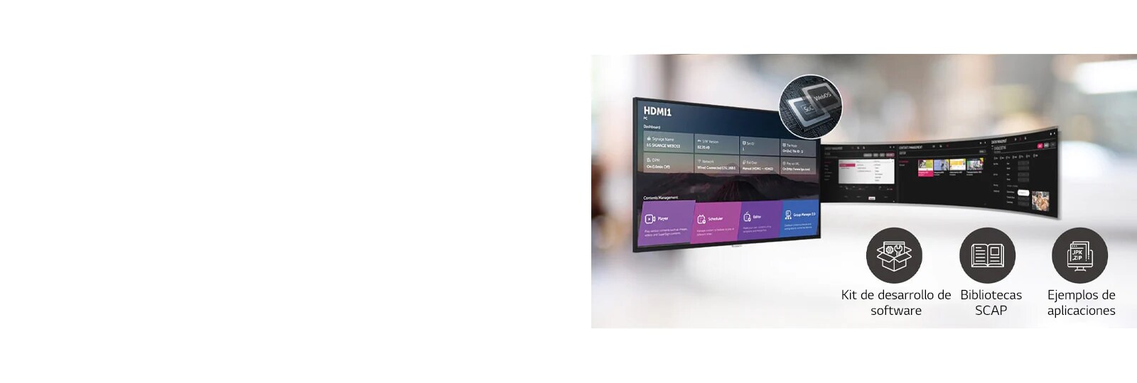 Se pueden realizar varias tareas al mismo tiempo con la GUI intuitiva.
