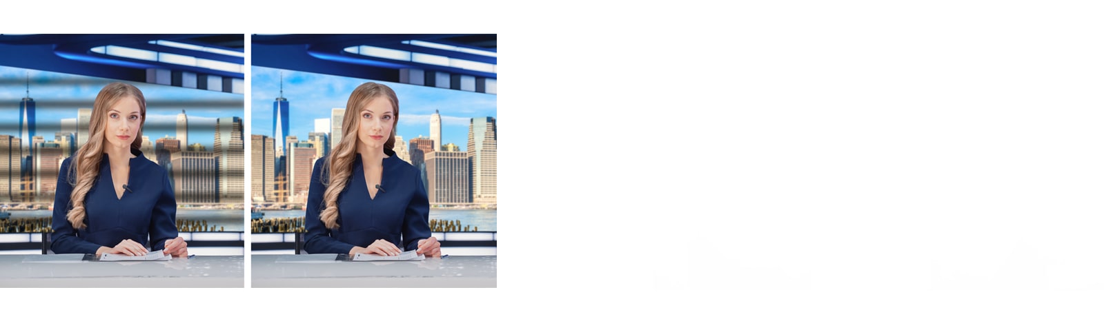 Al sintonizar la frecuencia de la pantalla LED con la frecuencia de la cámara y sincronizarla, se elimina el fenómeno de parpadeo.