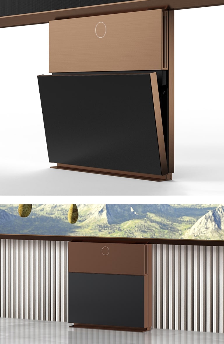 Mueble multimedia que se integra