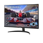 LG Monitor UHD 4K HDR de 31.5'', -15 degree side view, 32UR500-B, thumbnail 4