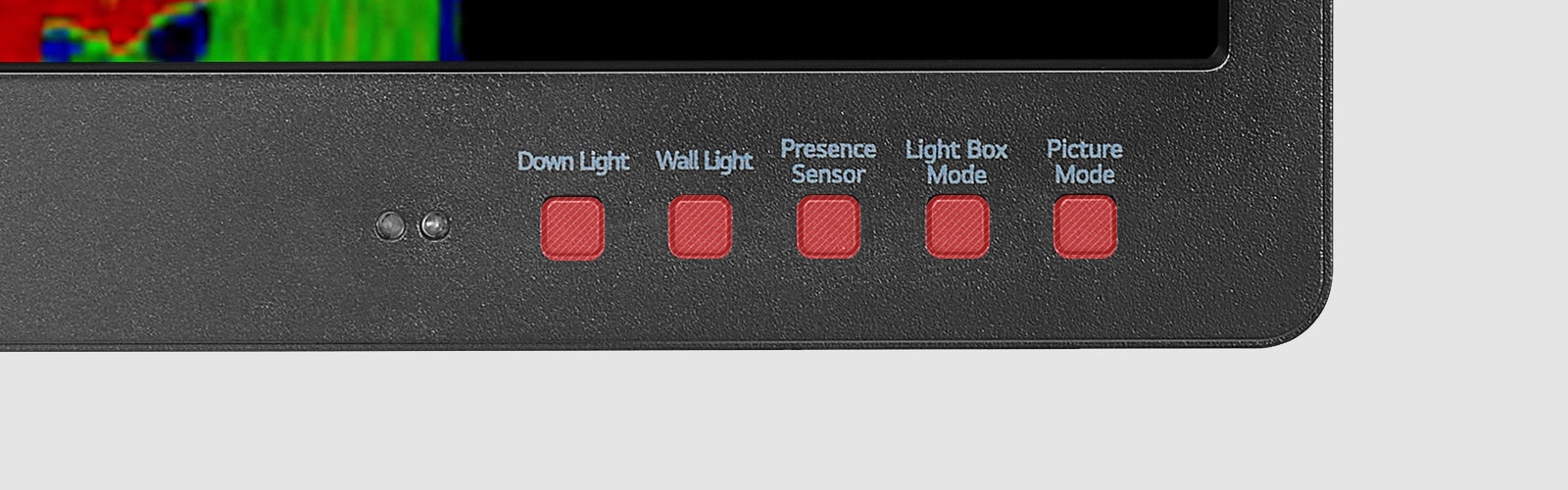 5 teclas de acceso rápido Control intuitivo