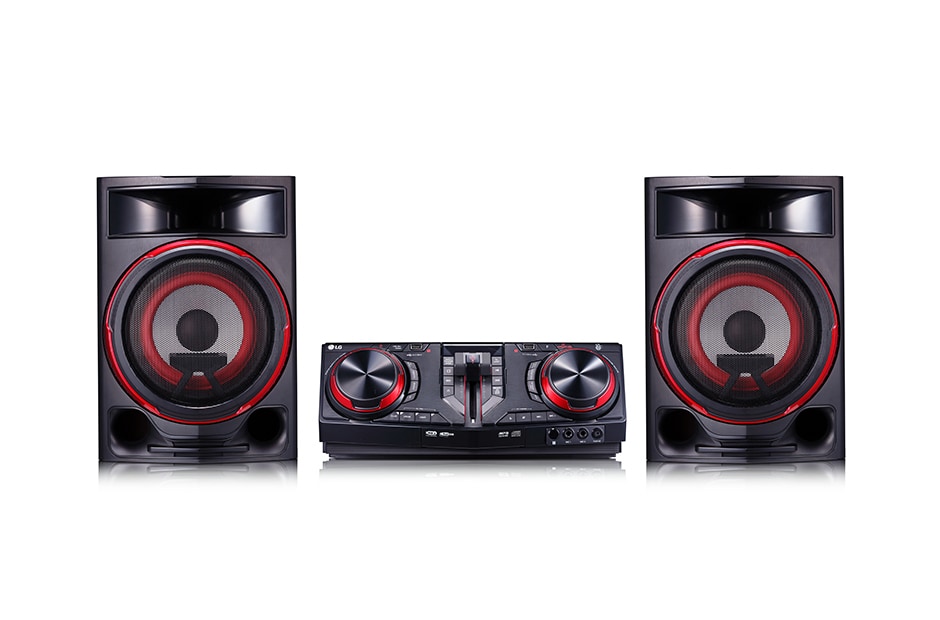 LG Minicomponente LG XBOOM CJ87 de 2350 W de potencia RMS, DJ Loop, TV Sound Sync, Karaoke, CJ87