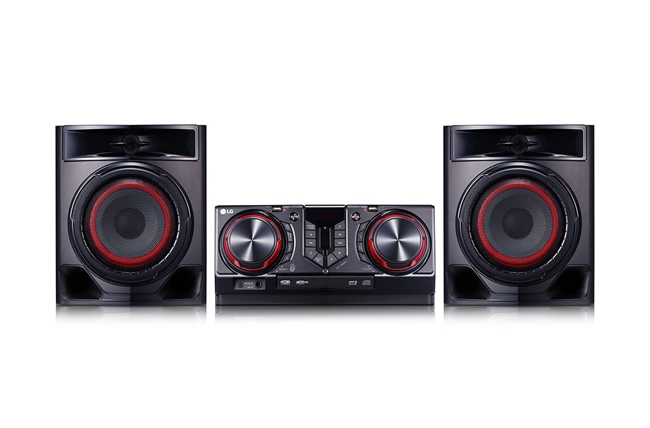 LG Minicomponente LG XBOOM CJ44 de 480 W de potencia RMS, Multi Bluetooth, TV Sound Sync, Karaoke, CJ44