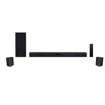Barra de sonido LG SL5R 4.1 canales, 520W de potencia, Subwoofer wireless, DTS Virtual:X, bocinas posteriores inalámbricas1