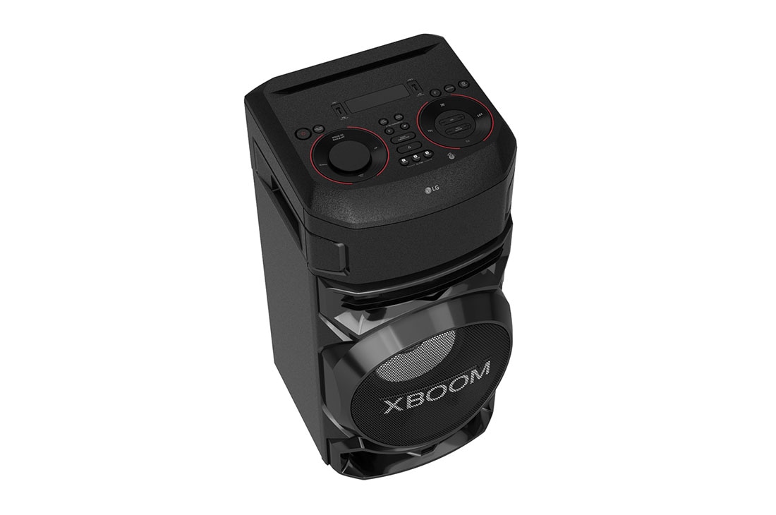 LG Torre de sonido LG XBOOM RN5|Karaoke Star| DJ App y DJ Pad |Super Bass Boost |Multi Bluetooth  , vista lateral superior izquierda de 30 grados, RN5, thumbnail 11